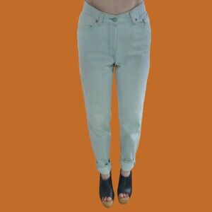 Vintage 90's Levi's 501 Light Gray Buttonfly Jeans